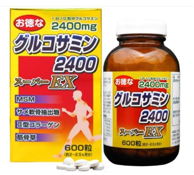 Glucosamine complex for joint and musculoskeletal support Yuki Pharmaceutical Glucosamine 2400 Super EX