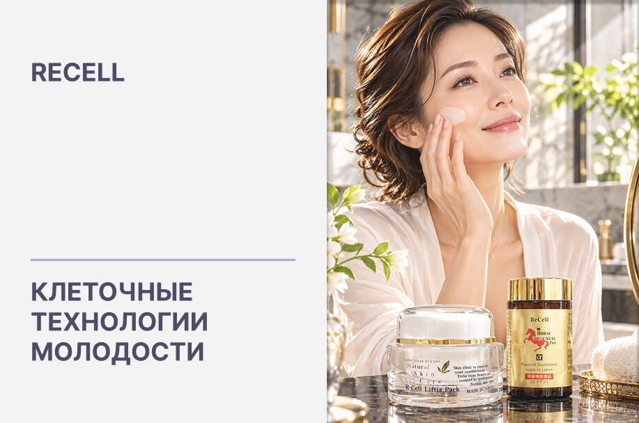 Купить японскую клеточную косметику и БАДы ReCell