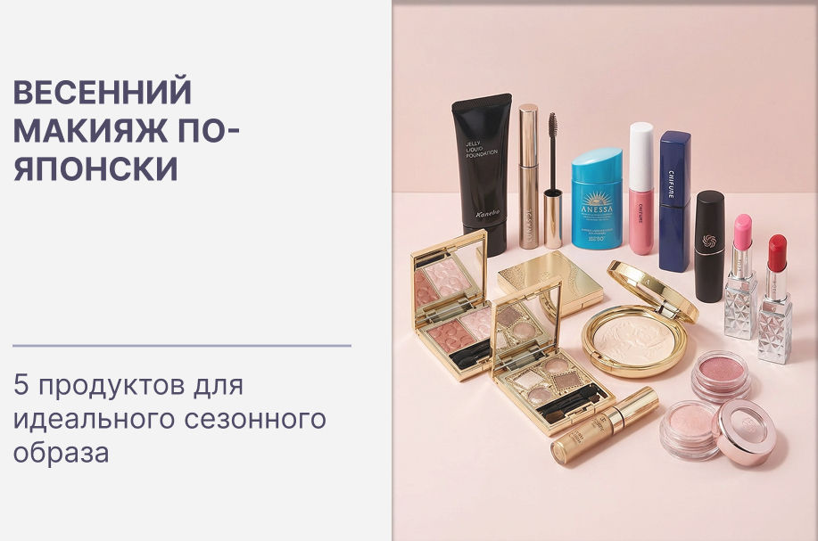 Весенний макияж по-японски: 5 продуктов для идеального сезонного образа