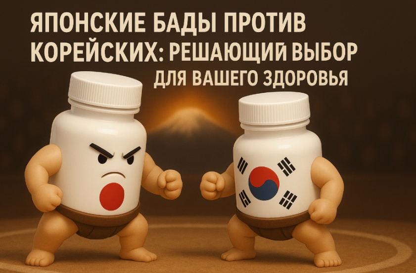 Японские БАДы против корейских: фундаментальный выбор для вашего долголетия
