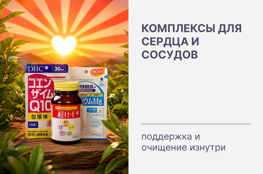 Скидки на комплексы для сердца и сосудов 💙 поддержка и очищение изнутри!