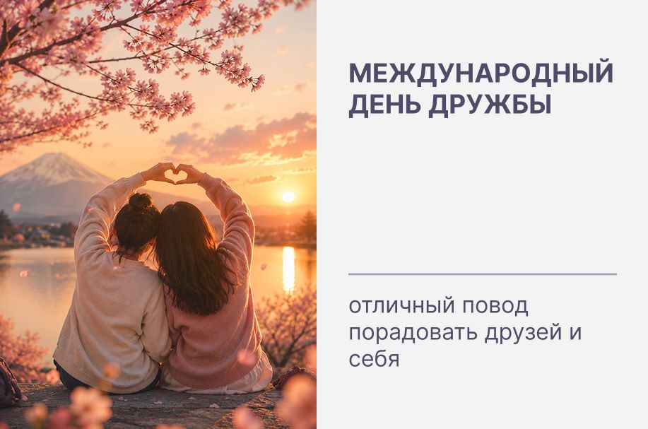 Международный день дружбы - отличный повод порадовать друзей и близких! 🎉