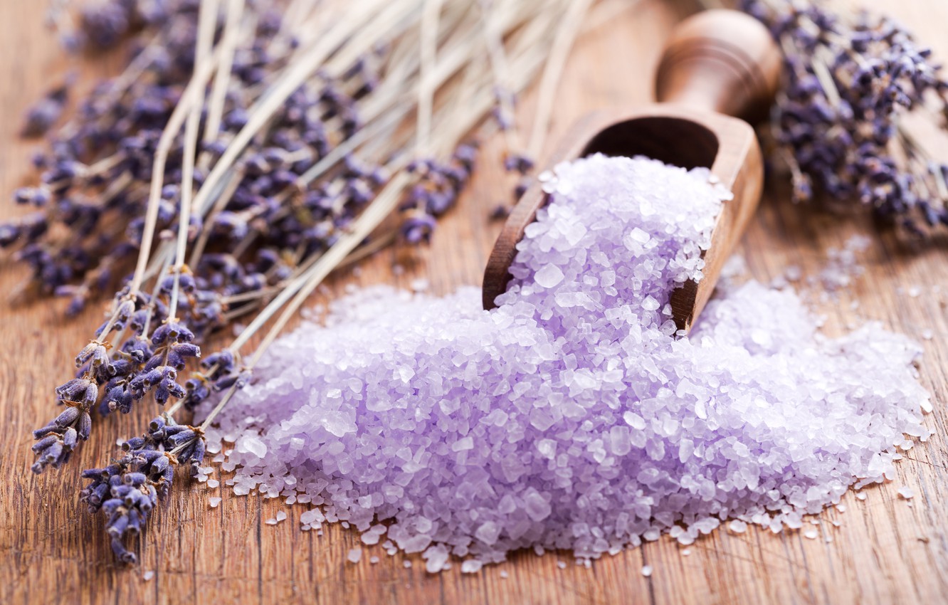 violet bath salt