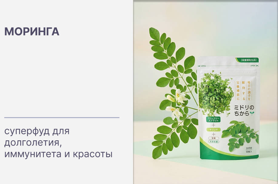 Моринга: суперфуд для долголетия, иммунитета и красоты