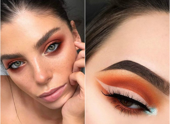 orange eyeshadows