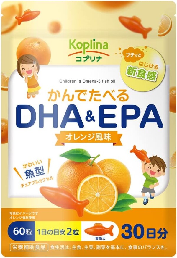 Детский Omega 3 DHA＆EPA Koplina со вкусом апельсина