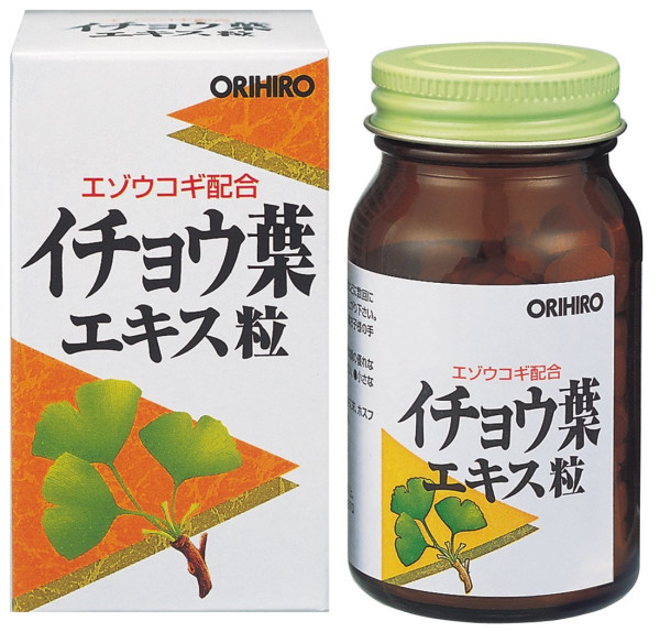 Комплекс с гинкго билоба и элеутерококком для улучшения мозговой деятельности Orihiro Ginkgo Leaf Extract