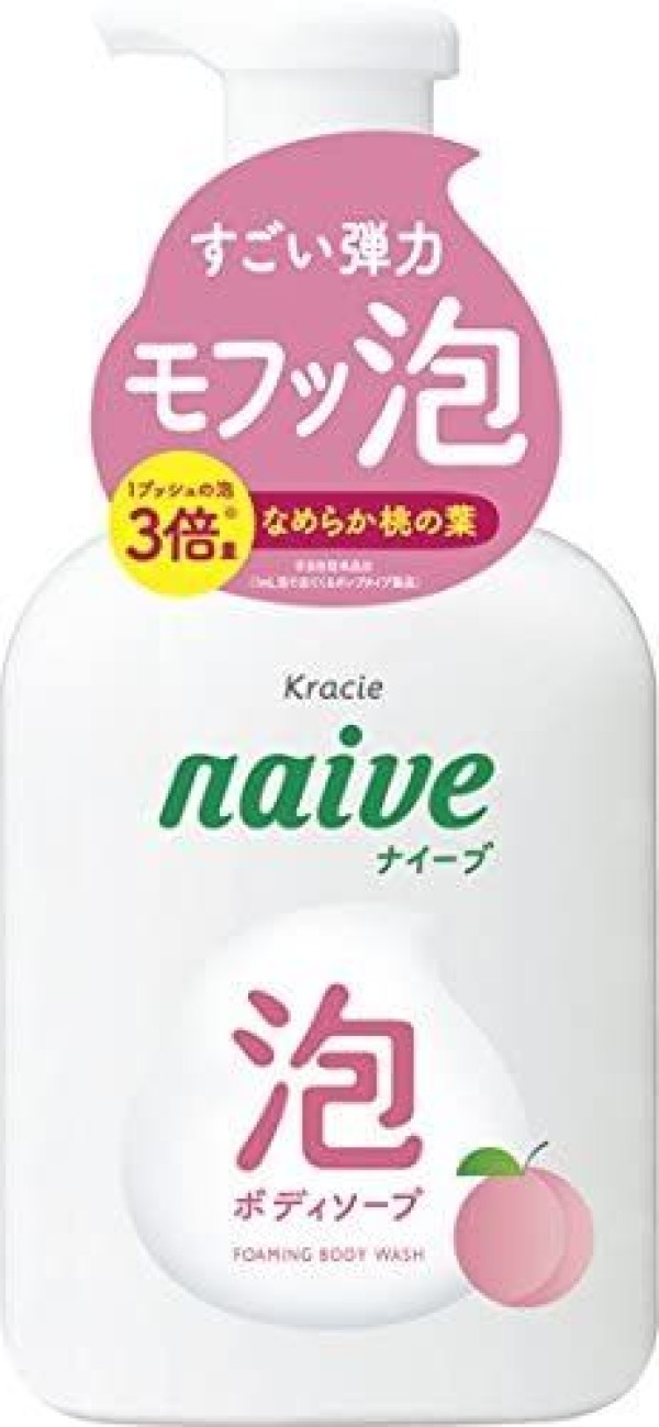Увлажняющее мыло для рук с экстрактом персика Kracie Naive Medicated Hand Soap      