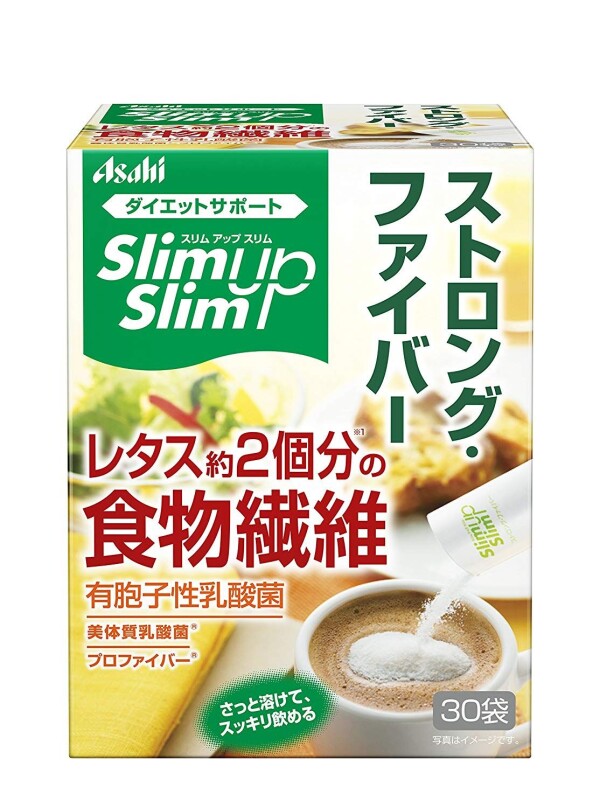 Комплекс с бифидобактериями и клетчаткой для улучшения функций ЖКТ Asahi Slim Up Slim Strong Fiber