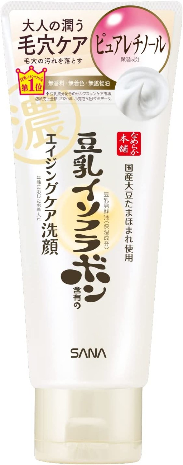 Антивозрастной крем-пенка для очищения кожи Nameraka Smooth Honpo WR Cleansing Face Wash N