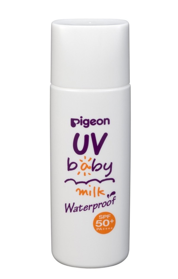 Солнцезащитное увлажняющее молочко Pigeon UV baby milk waterproof SPF50 PA +++  