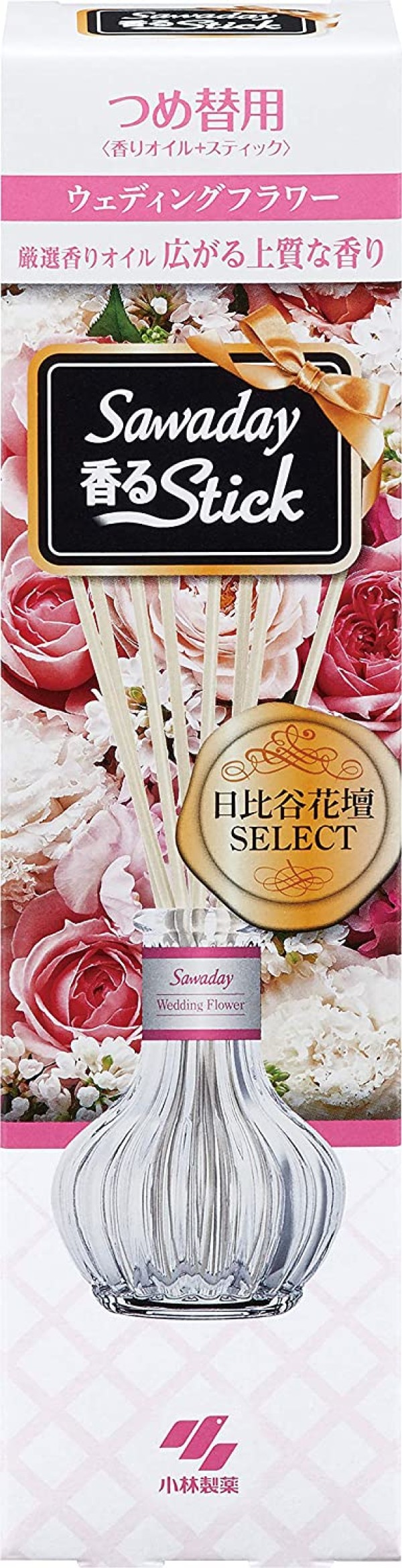 Натуральный ароматизатор для дома свадебные цветы Kobayashi Stick Wedding Flower (сменный блок)