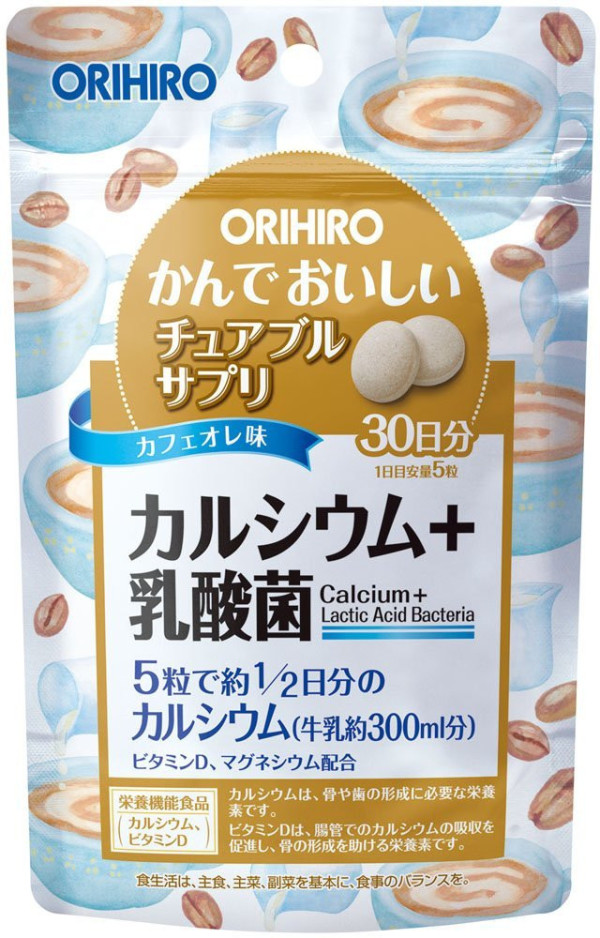 Жевательные таблетки с кальцием Orihiro              
