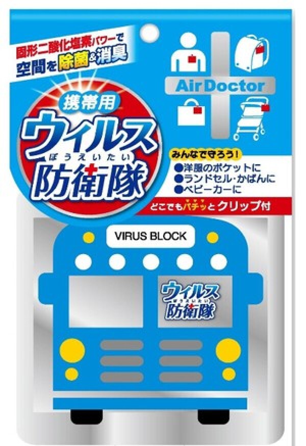 Детский вирус-блокер для защиты от вирусов, бактерий и аллергенов Air Doctor Portable Virus Defense Corps Bus