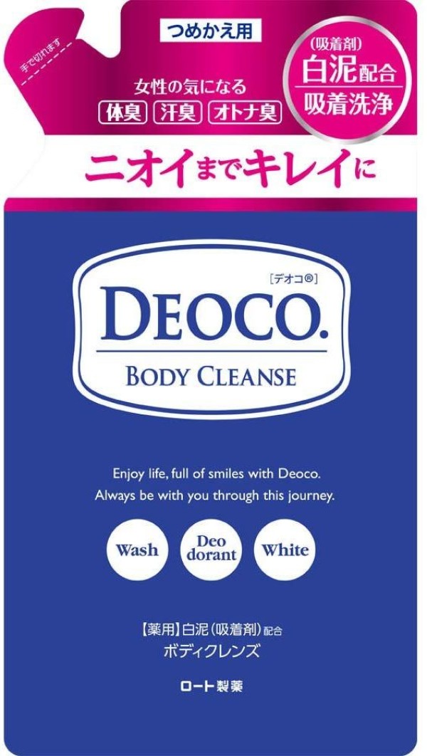 Гель для душа против возрастного запаха и запаха пота Rohto DEOCO Medicated Body Cleanse