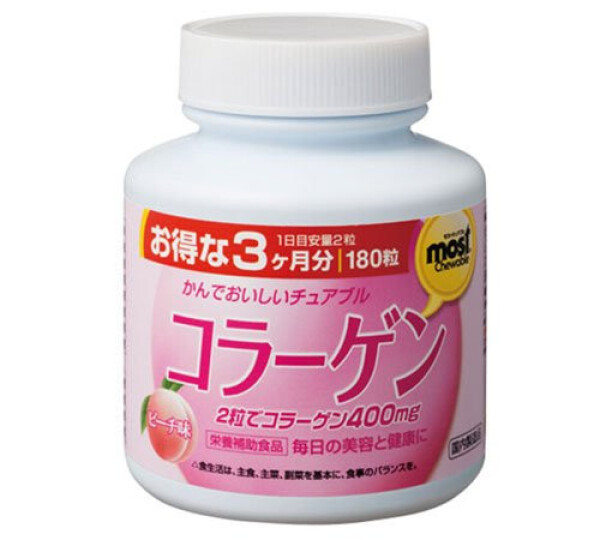 Комплекс для красоты и молодости кожи с коллагеном и аминокислотами Orihiro MOST Chewable Collagen