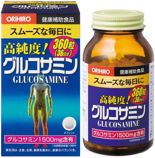 Глюкозамин + хондроитин для здоровья суставов и улучшения их подвижности Orihiro Glucosamine