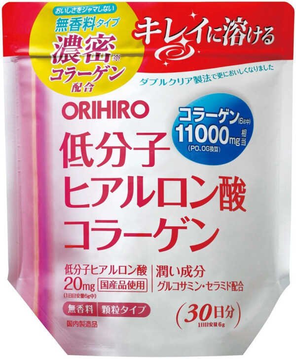 Плотный коллаген с гиалуроновой кислотой, глюкозамином и церамидами Orihiro