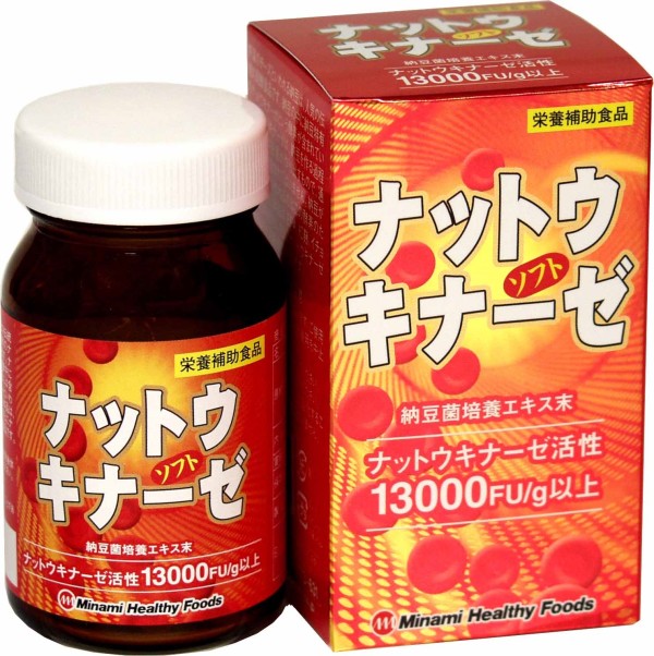 Комплекс для профилактики тромбоза и улучшения кровоснабжения мозга Minami Healthy Foods Nattokinase Soft