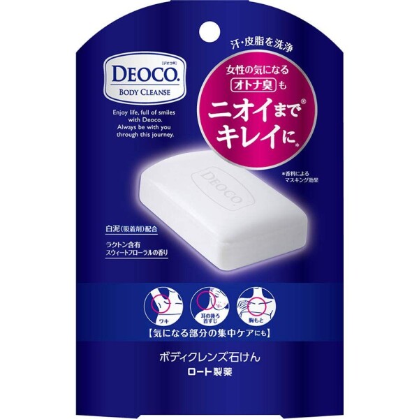 Мыло против возрастного запаха тела после 30 лет Rohto DEOCO Body Cleanse Soap