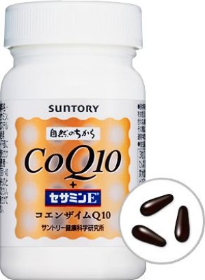 Комплекс с коэнзимом Q10 и сезамином Suntory CoQ10 + Sesamin E