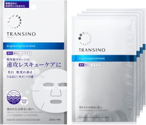 Отбеливающая, увлажняющая маска для лица Transino Medicated Whitening Facial Mask EX