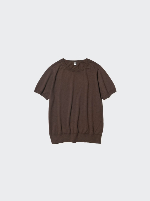 Лёгкий свитер с круглым вырезом Uniqlo UV Cut Crew Neck Sweater Washable