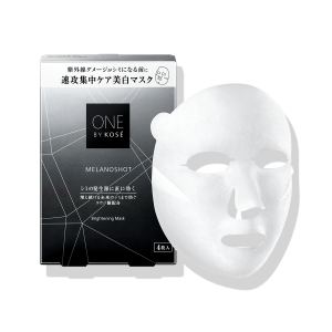 Отбеливающая маска с койевой кислотой против пигментации ONE BY Kose Melanoshot W Mask
