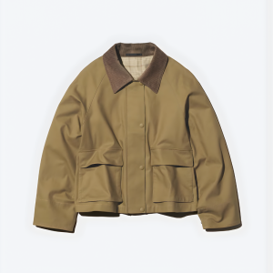 Куртка из хлопка с эффектом потертости Uniqlo Utility Short Jacket