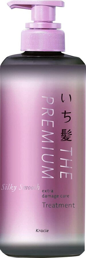 Восстанавливающий кондиционер для гладких, шелковистых волос Kracie Ichikami THE PREMIUM Silky Smooth Extra Damage Care Treatment