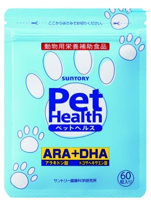 Омега-3 жирные кислоты для поддержания здоровья пожилых собак Suntory Pet Health ARA+DHA  
