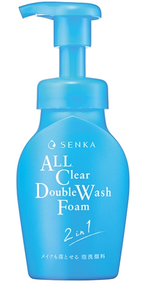 Очищающая пенка для снятия макияжа Shiseido Hada-Senka All Clear Double W Foam