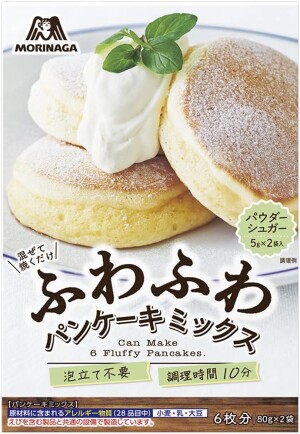 Смесь для воздушных панкейков с сахарной пудрой Morinaga Fluffy Pancake Mix