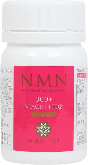 NMN + триптофан и ниацин для нервной системы Mirai Lab NMN 300+ Niacin + Tryptophan Plus