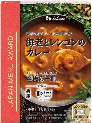 Премиальный карри с креветками и лотосом House Japan Menu Award Shrimp & Lotus Root Curry