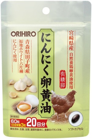 Яичный экстракт и чеснок Orihiro Garlic Egg Yolk Oil