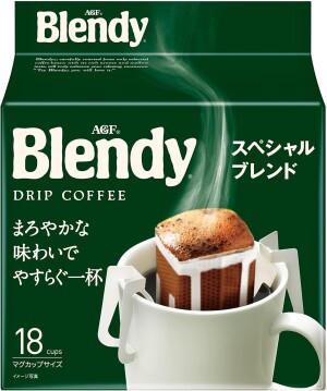 Натуральный молотый кофе в дрип-пакетах AGF Blendy Regular Coffee Drip Pack Special Blend
