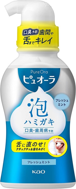 Пенящаяся зубная паста для профилактики заболеваний пародонта и свежести дыхания KAO Pure Ora Foam Toothpaste