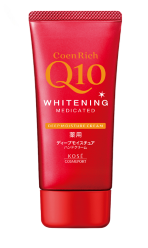 Осветляющий и увлажняющий крем для очень сухой кожи рук Kose Cosmeport CoenRich Q10 Whitening Deep Moisture Cream