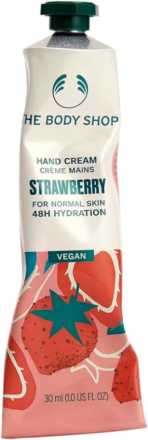 Увлажняющий крем для рук с ароматом клубники The Body Shop Hand Cream ST