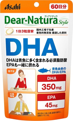 Омега-3 кислоты для сердечно-сосудистой системы и мозговой активности  Dear-Natura Asahi на 60 дней