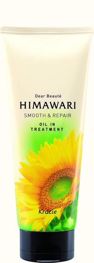 Разглаживающий, восстанавливающий бальзам для вьющихся волос Kracie Himawari Oil In Treatment Smooth & Repair