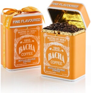 Кофе в зернах с нотами цитруса, какао и карамели Bacha Coffee Seville Orange Coffee Fine Flavoured