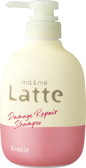 Бессульфатный восстанавливающий шампунь с молочным белком Kracie Ma & Me Latte Damage Repair Shampoo