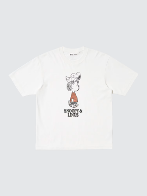 Футболка-оверсайз из коллекции «Peanuts» Uniqlo Peanuts UT Relaxed Fit