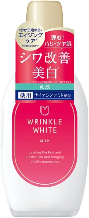 Осветляющее, увлажняющее молочко против морщин с ниацинамидом и CICA  Meishoku Wrinkle White Milk