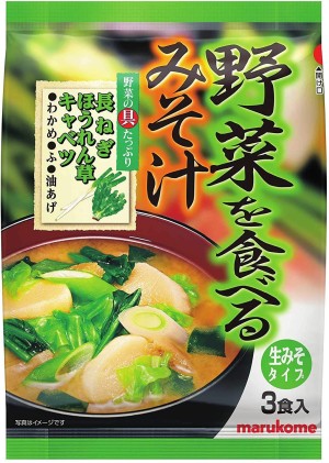 Овощной суп мисо быстрого приготовления Marukome Miso Soup