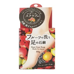 Скрабирующее фруктовое мыло для ног против огрубевшей кожи Pelican Fruit Foot Soap