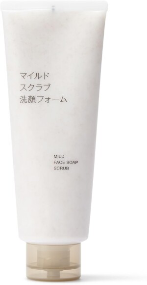 Мягкий очищающий скраб-пенка MUJI Mild Face Soap Scrub