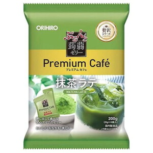 Премиальное желе из конняку с матча ORIHIRO Purunto Konnyaku Jelly Premium Cafe Matcha Latte